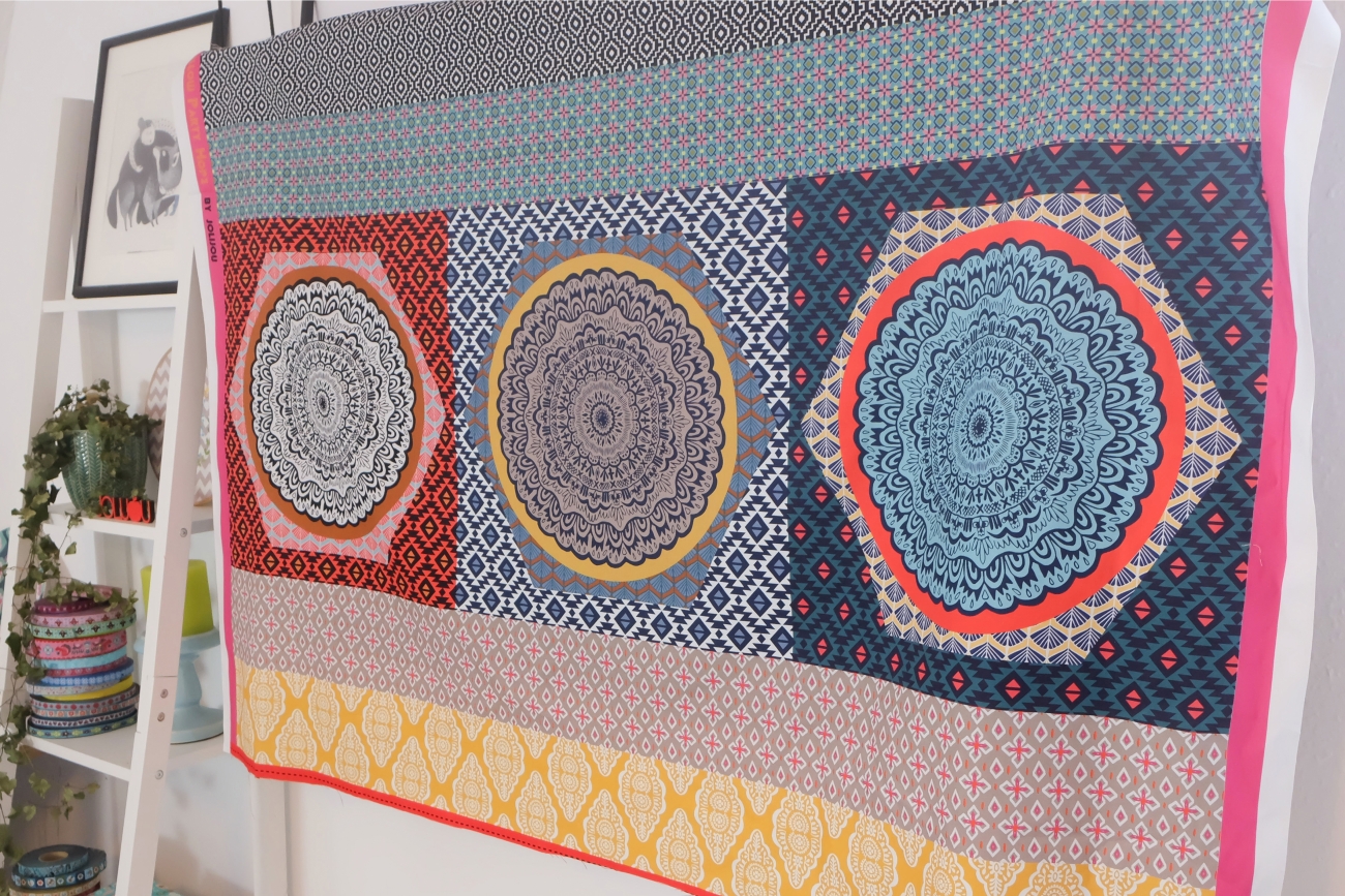 Canvas Swafing -  Pillow Party 2023 - Bunt/Mint - by Jolijou - Panel